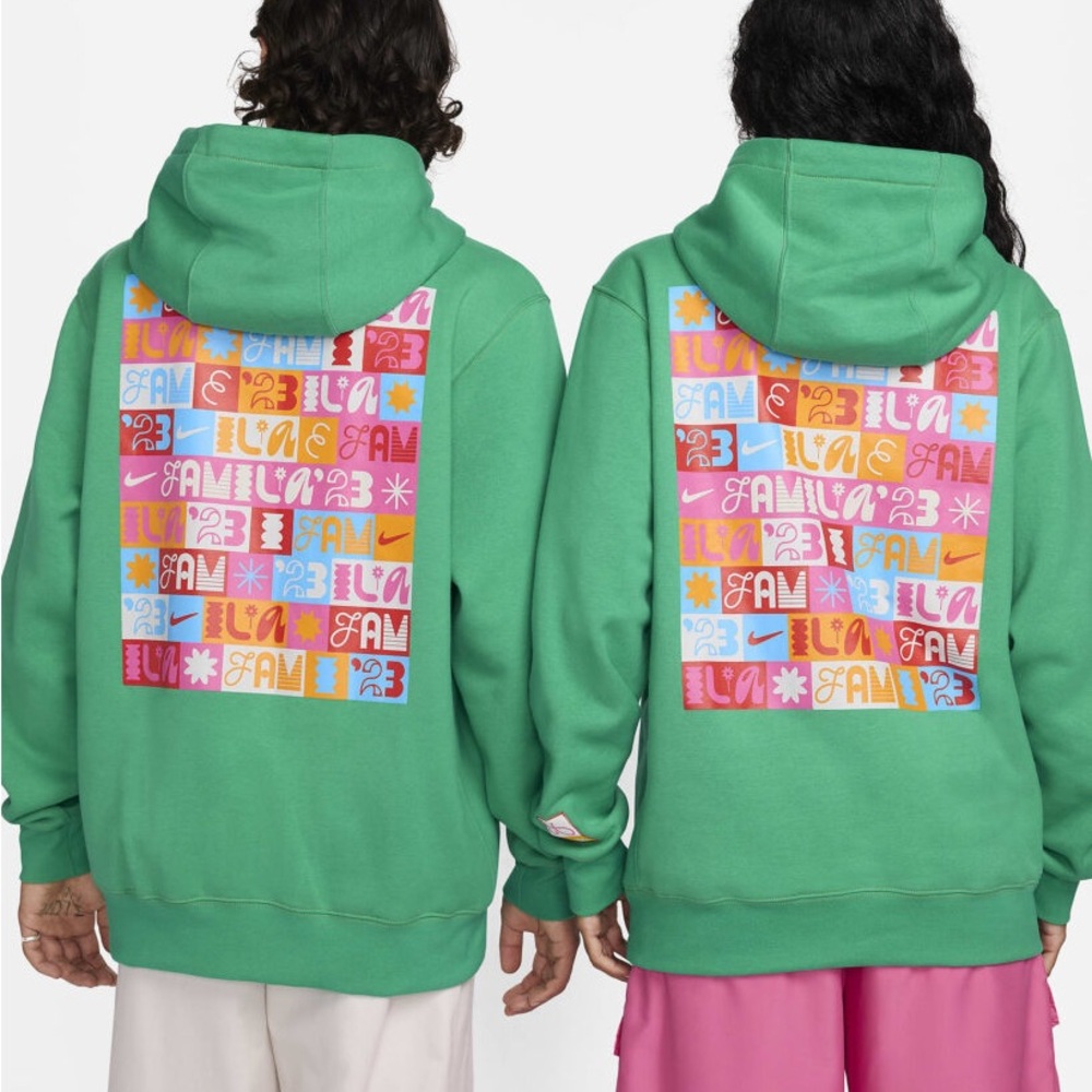 Nike familia green hoodie
